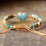 Bracelet Amazonite Tressé