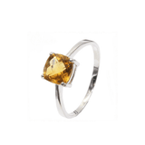 Bague Citrine Rectangulaire