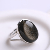 Bague Obsidienne Œil Céleste