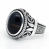 Bague Obsidienne (Argent)