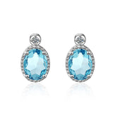 Boucles Oreilles Aigue Marine