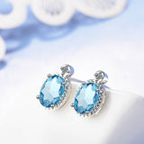 Boucles Oreilles Aigue Marine
