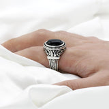 Bague Obsidienne (Argent)