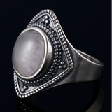 Bague Quartz Rose Argent
