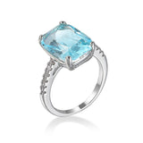 Bague Femme Aigue Marine