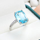 Bague Femme Aigue Marine