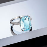 Bague Femme Aigue Marine