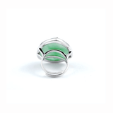 Bague Aventurine Verte Argent