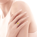 Bague Citrine Argent