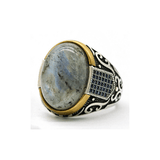 Bague Homme Labradorite (Argent)