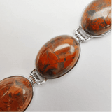 Bracelet Jaspe Rouge Femme