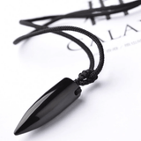 Pendentif Obsidienne Noire Homme