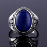 Bague Lapis Lazuli Femme (Argent)