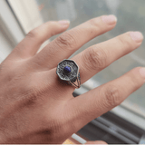 Bague Lapis Lazuli Homme (Argent)