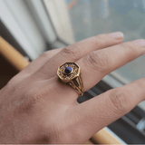 Bague Lapis Lazuli Homme (Argent)