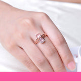 Bague Quartz Rose "Puissance du Cœur"