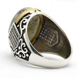 Bague Homme Labradorite (Argent)