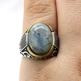 Bague Homme Labradorite (Argent)