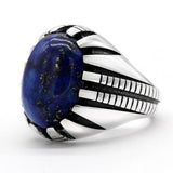 Bague en Lapis Lazuli pour Homme "Argent"