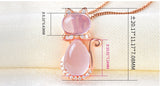 Collier Quartz Rose