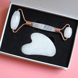 Rouleau de Massage en Jade Blanc