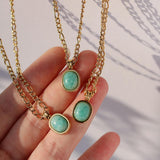 Pendentif en Amazonite Femme