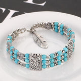 Bracelet en Turquoise Acier