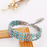 Bracelet en Turquoise (Acier Inoxydable)