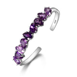 Bracelet en Améthyste & Argent