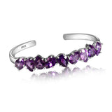 Bracelet en Améthyste & Argent