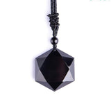 Collier Obsidienne "Merkaba"