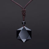 Collier Obsidienne "Merkaba"
